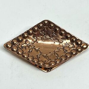 Vintage Handmade by Gret Barkin Copper Brooch
